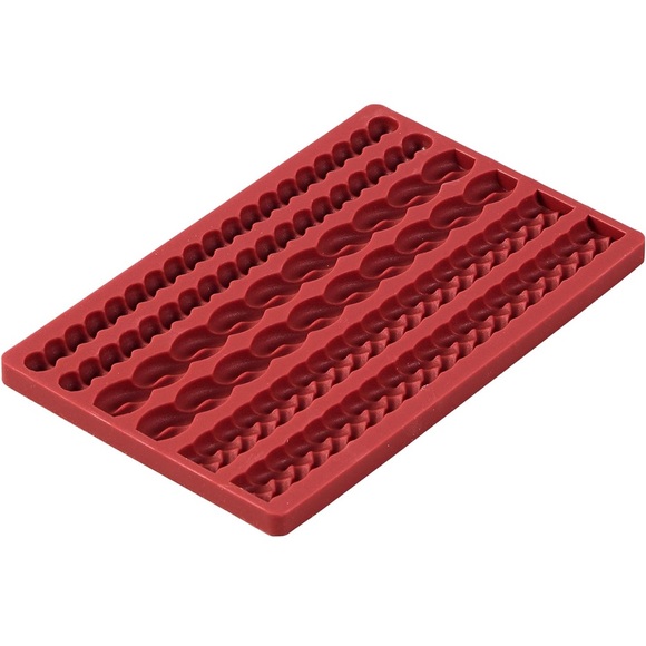 Wilton Silicone Pie Crust Lattice Braid Mold, 6-Cavity 7.5 Inches Long - Picture 4 of 5